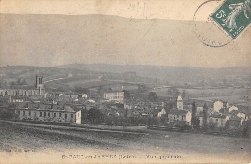 Carte postale ancienne Saint Paul En Jarrez Vue Generale