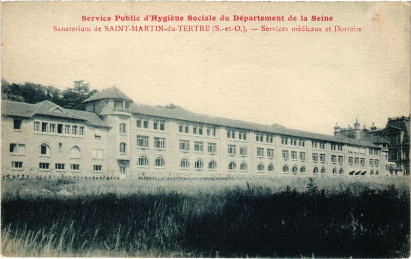 Carte postale ancienne St.Martin du Tertre Sanatorium France