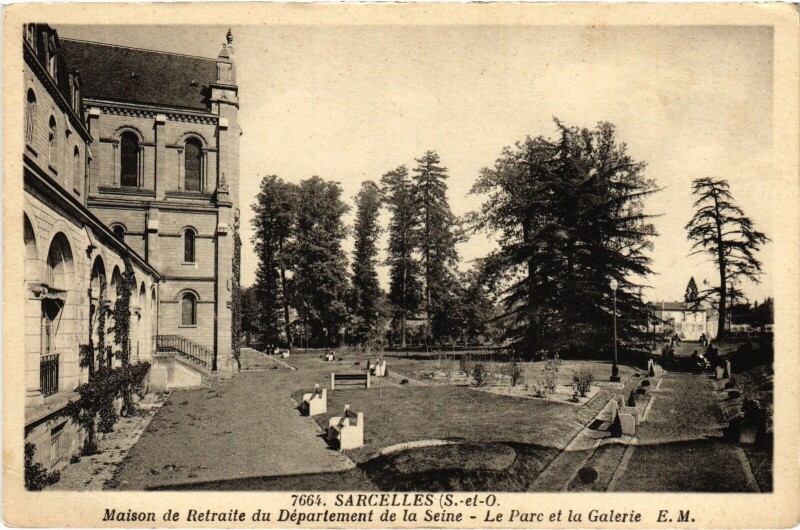 Carte postale ancienne Sarcelles Maison de Retraite du Departement France à Sarcelles