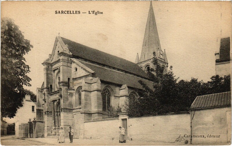 Carte postale ancienne Sarcelles L'Eglise France à Sarcelles