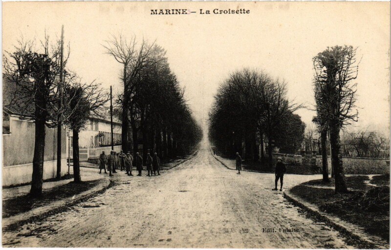 Carte postale ancienne Marines La Croisette France à Marines