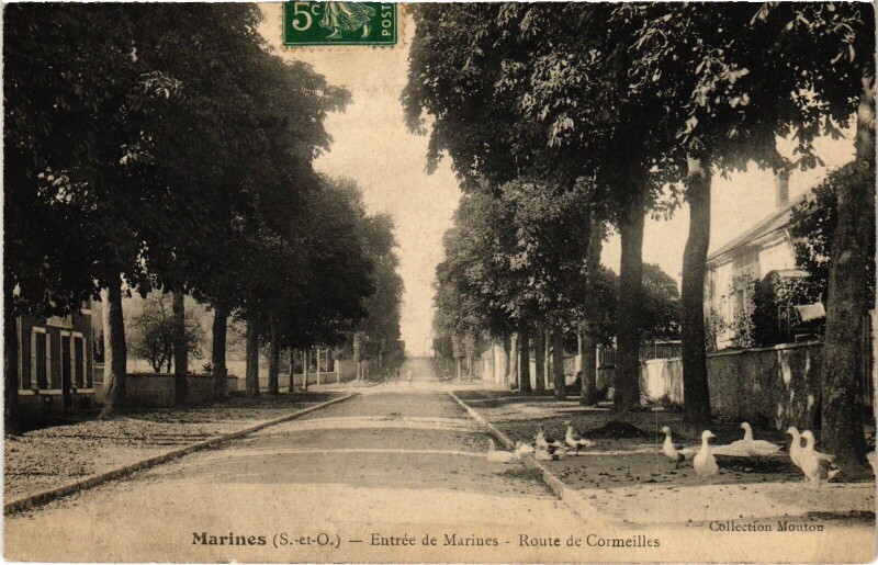 Carte postale ancienne Marines Entree de Marines France à Marines