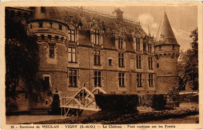 Carte postale ancienne Vigny Le Chateau France à Vigny