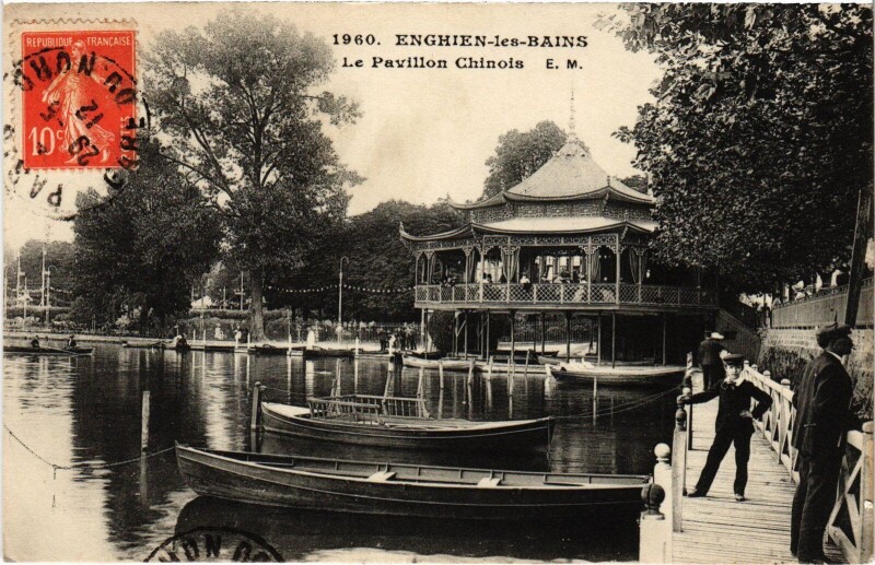 Carte postale ancienne Enghien les Bains Le Pavillon Chinois France à Enghien-les-Bains