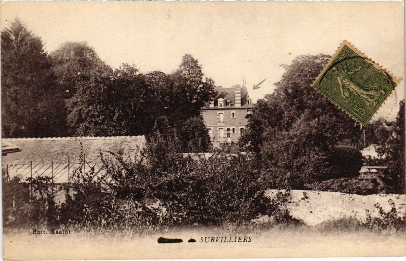 Carte postale ancienne Survilliers Chateau France à Survilliers