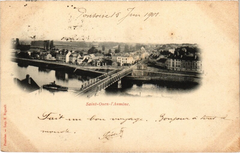 Carte postale ancienne Saint-Ouen l'Aumone Vue Generale France