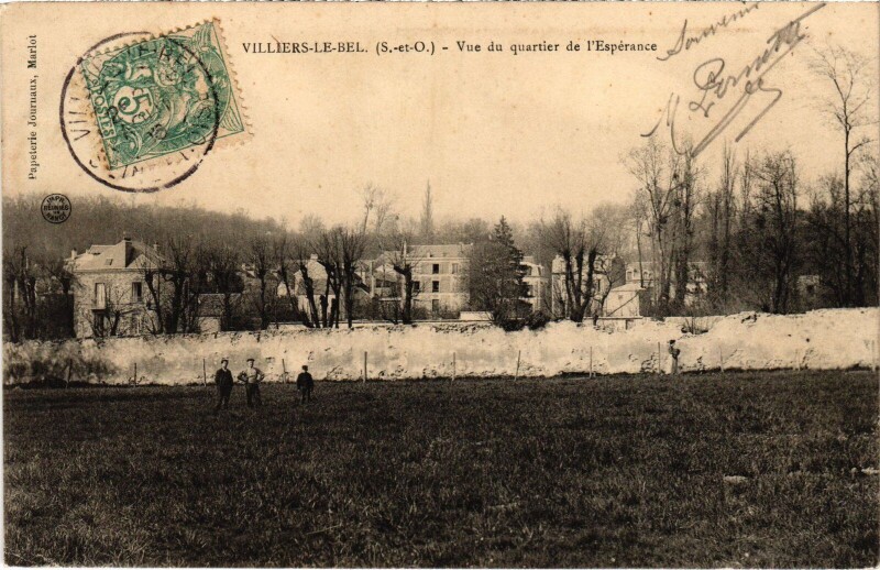 Carte postale ancienne Villiers le Bel Vue du quartier de l'Esperance France à Villiers-le-Bel