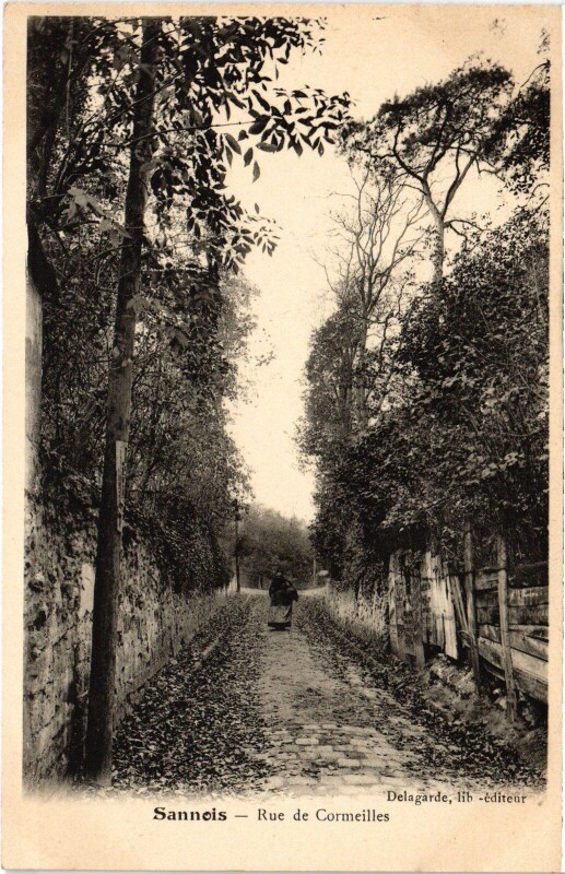 Carte postale ancienne Sannois Rue de Cormeilles France à Sannois