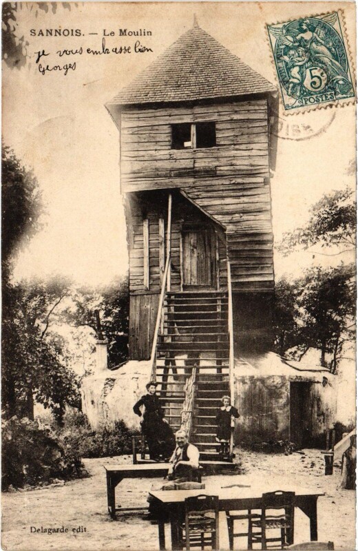Carte postale ancienne Sannois Le Moulin France à Sannois