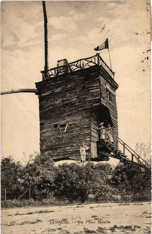 Carte postale ancienne Sannois Un Vieux Moulin France à Sannois