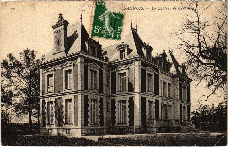 Carte postale ancienne Sannois Le Chateau de Cernay France à Sannois