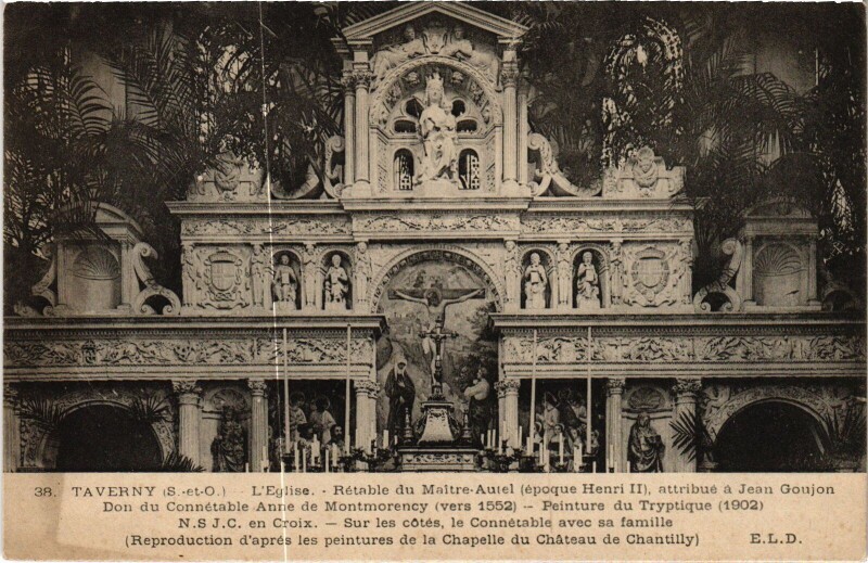 Carte postale ancienne Taverny L'Eglise France à Taverny