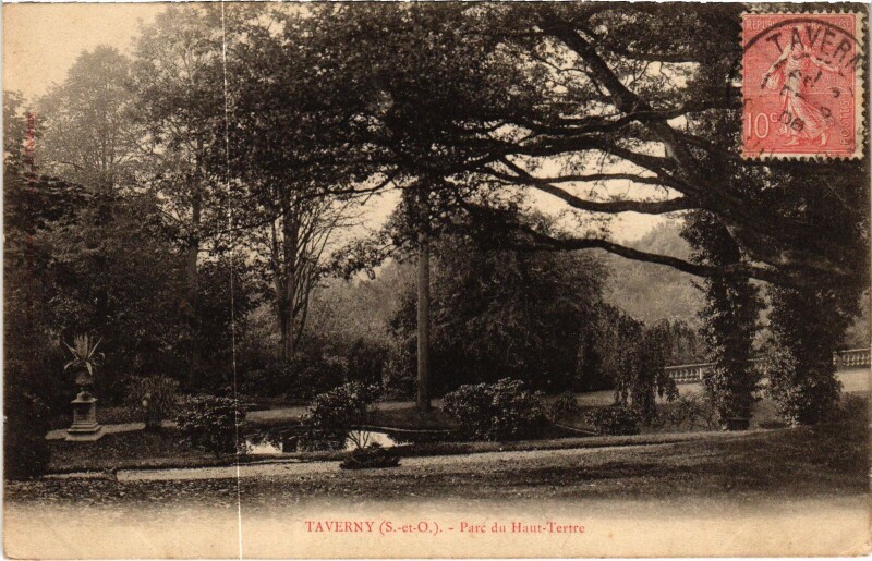 Carte postale ancienne Taverny Parc du Haut-Tertre France à Taverny