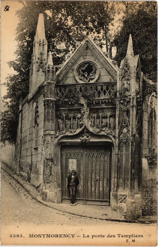 Carte postale ancienne Montmorency La porte des Templiers France à Montmorency