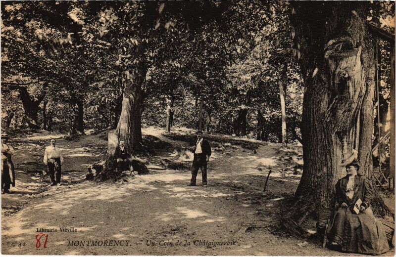 Carte postale ancienne Montmorency Un Coin de la Chataigneraie France à Montmorency