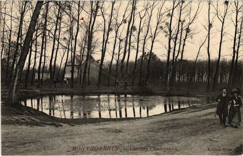 Carte postale ancienne Montmorency Lac des Champeaux France à Montmorency