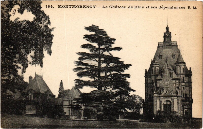 Carte postale ancienne Montmorency Le Chateau de Dino France à Montmorency