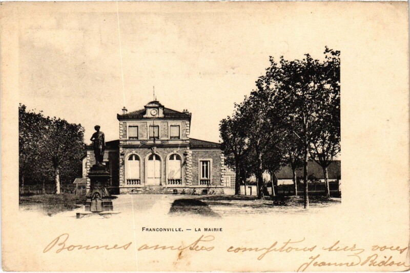 Carte postale ancienne Franconville La Mairie France à Franconville