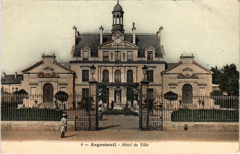 Carte postale ancienne Argenteuil Hotel de Ville France à Argenteuil