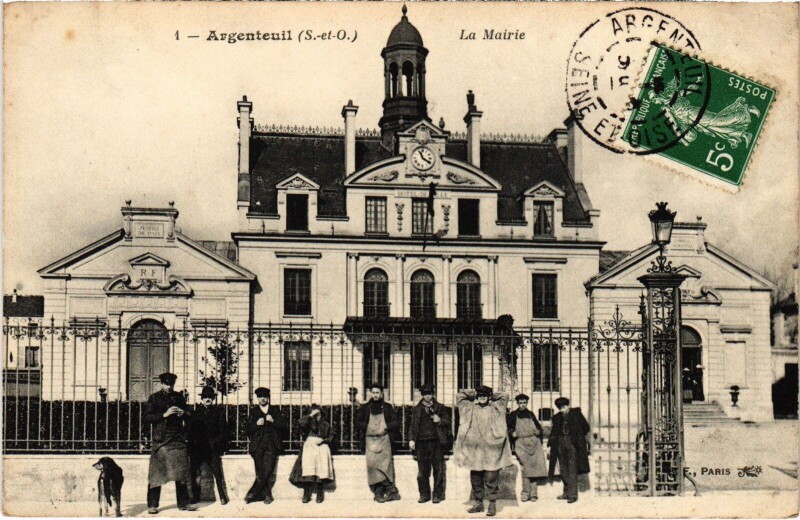 Carte postale ancienne Argenteuil La Mairie France à Argenteuil