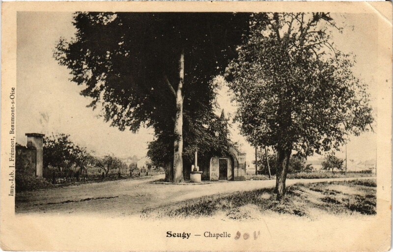 Carte postale ancienne Seugy Chapelle France à Seugy