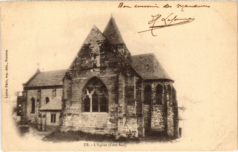 Carte postale ancienne Us L'Eglise France