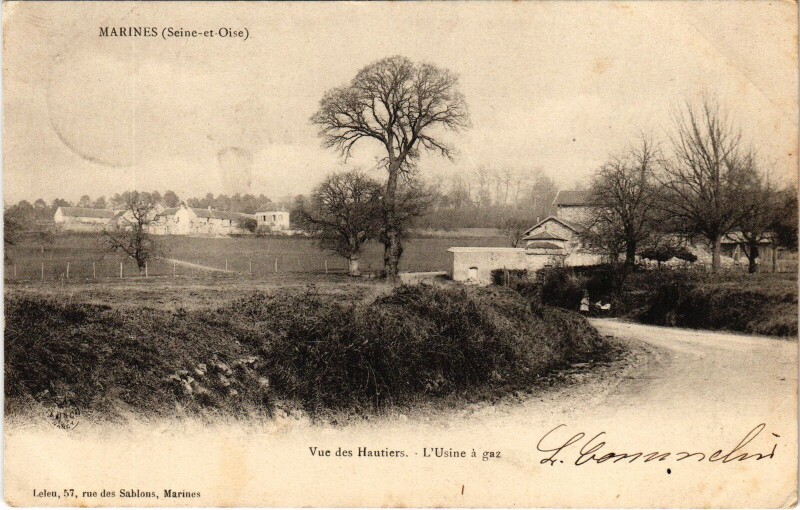 Carte postale ancienne Marines Vue des Hautiers France à Marines