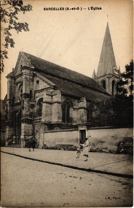 Carte postale ancienne Sarcelles L'Eglise France à Sarcelles