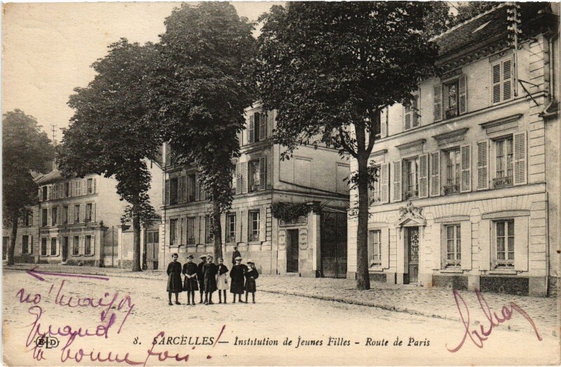 Carte postale ancienne Sarcelles Institution de Jeunes Filles France à Sarcelles