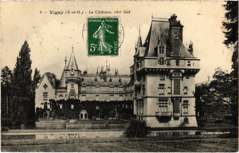 Carte postale ancienne Vigny Le Chateau France à Vigny
