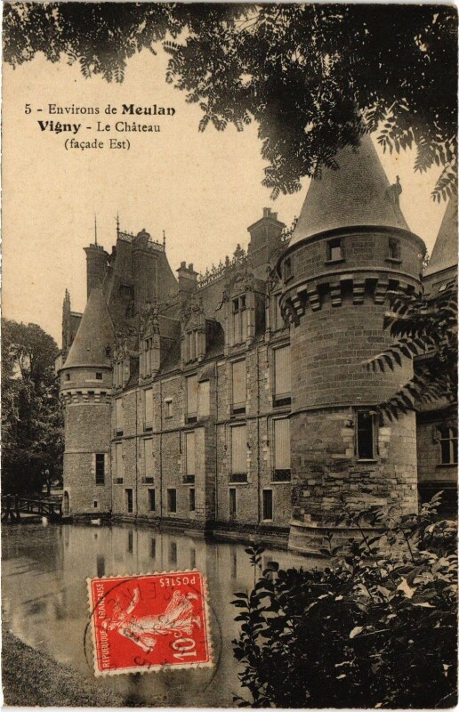 Carte postale ancienne Vigny Le Chateau France à Vigny
