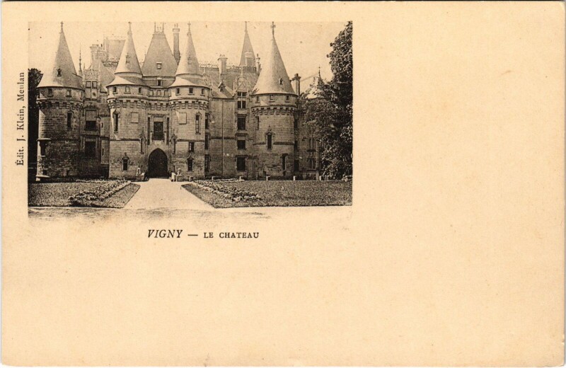 Carte postale ancienne Vigny Le Chateau France à Vigny