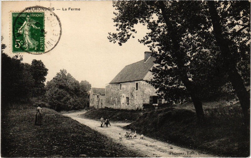 Carte postale ancienne Valmondois La Ferme France à Valmondois