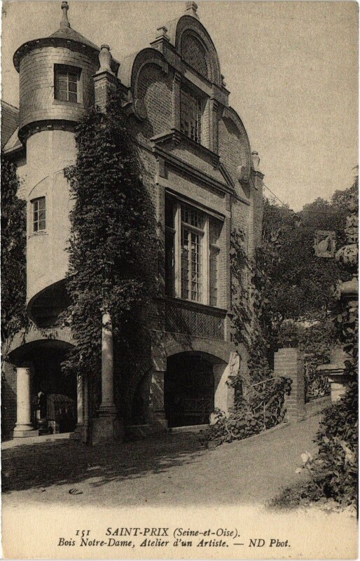 Carte postale ancienne Saint-Prix Bois Notre-Dame France à Saint-Prix