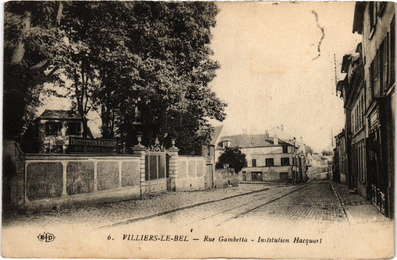 Carte postale ancienne Villiers le Bel Rue Gambetta France à Villiers-le-Bel