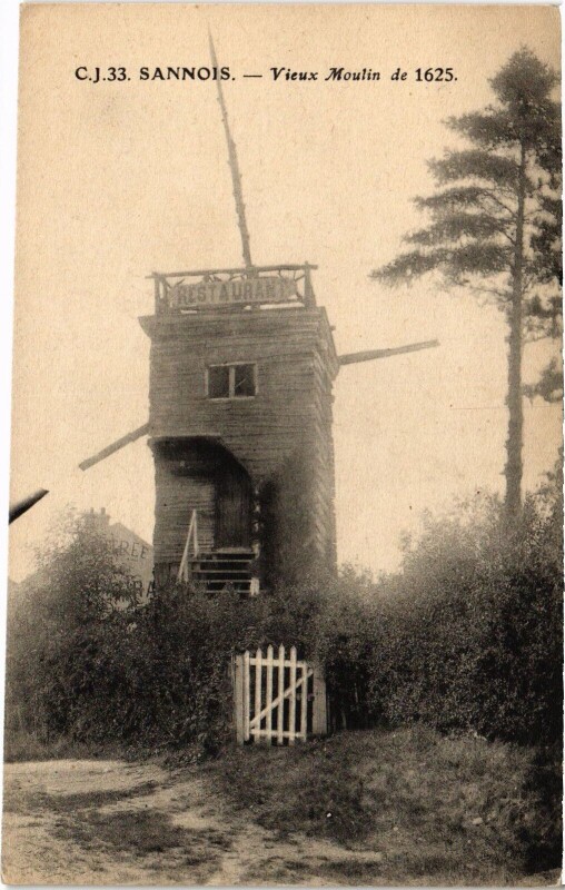 Carte postale ancienne Sannois Vieux Moulin de 1625 France à Sannois