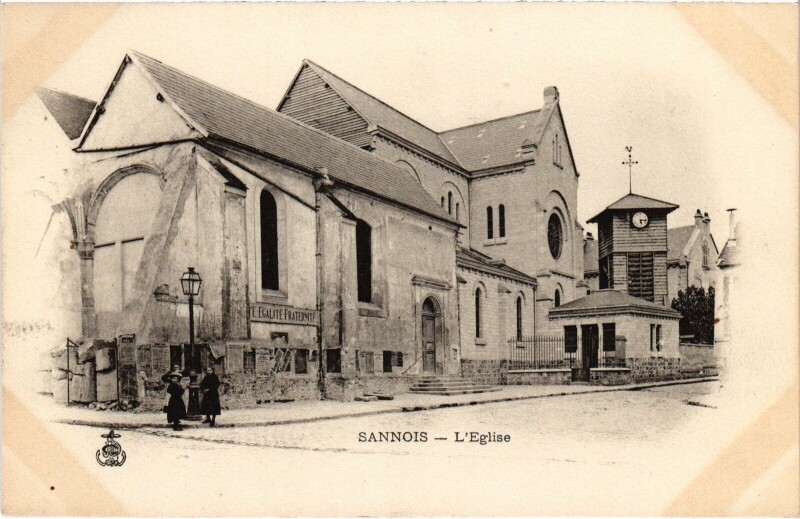 Carte postale ancienne Sannois L'Eglise France à Sannois
