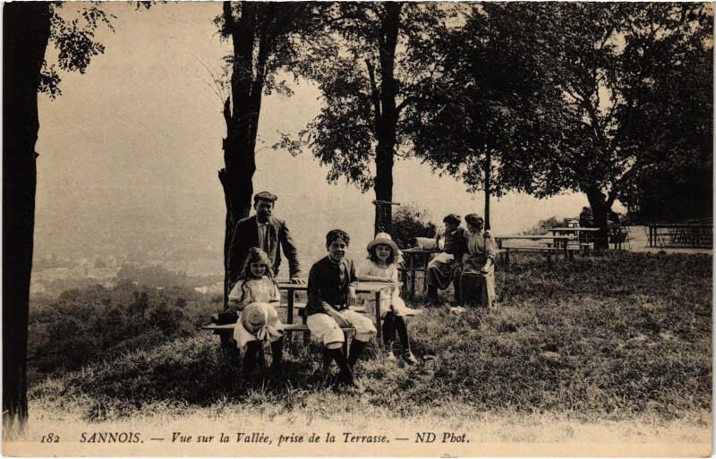 Carte postale ancienne Sannois Vue sur la Vallee,prise de la Terrasse France à Sannois