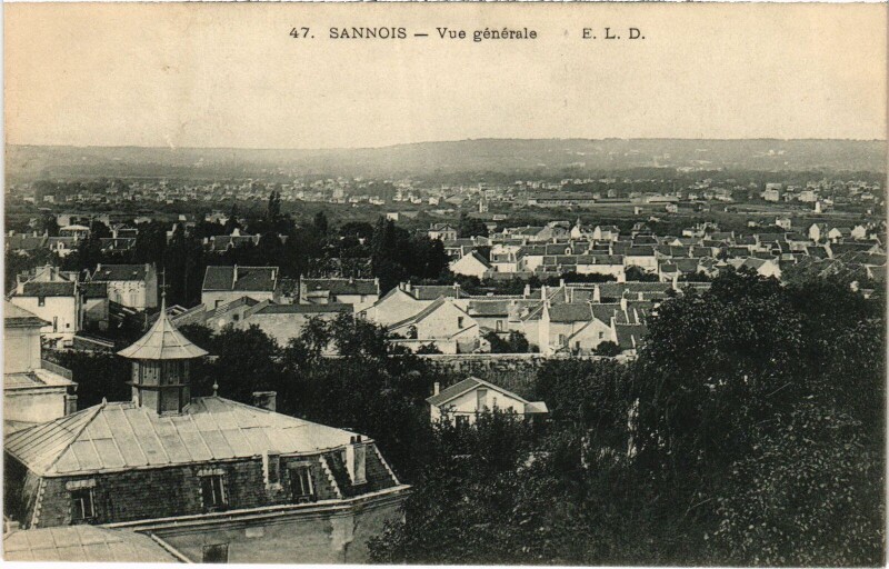 Carte postale ancienne Sannois Vue Generale France à Sannois