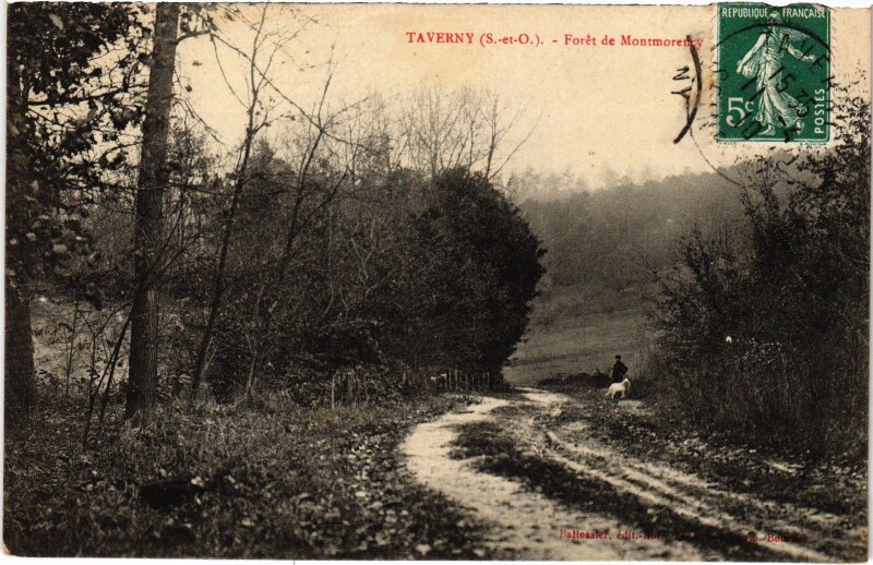 Carte postale ancienne Taverny Foret de Montmorency France à Montmorency