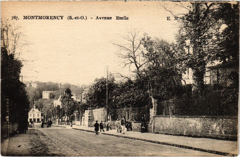 Carte postale ancienne Montmorency Avenue Emile France à Montmorency