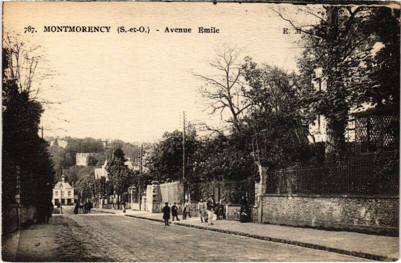Carte postale ancienne Montmorency Avenue Emile France à Montmorency