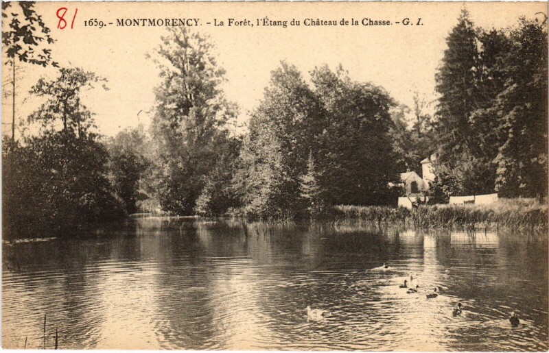 Carte postale ancienne Montmorency La Foret, L'Etang du Chateau France à Montmorency