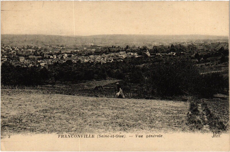 Carte postale ancienne Franconville Vue Generale France à Franconville
