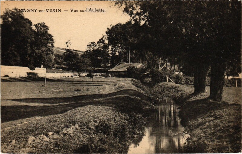 Carte postale ancienne Magny en Vexin Vue sur l'Aubette France à Magny-en-Vexin