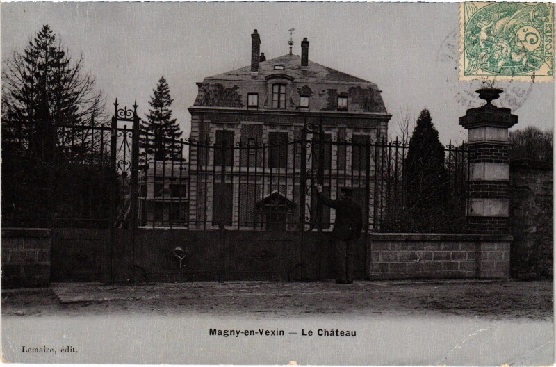 Carte postale ancienne Magny en Vexin Le Chateau France à Magny-en-Vexin