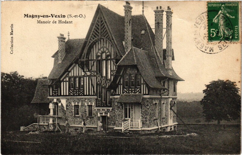 Carte postale ancienne Magny en Vexin Manoir de Hodant France à Magny-en-Vexin