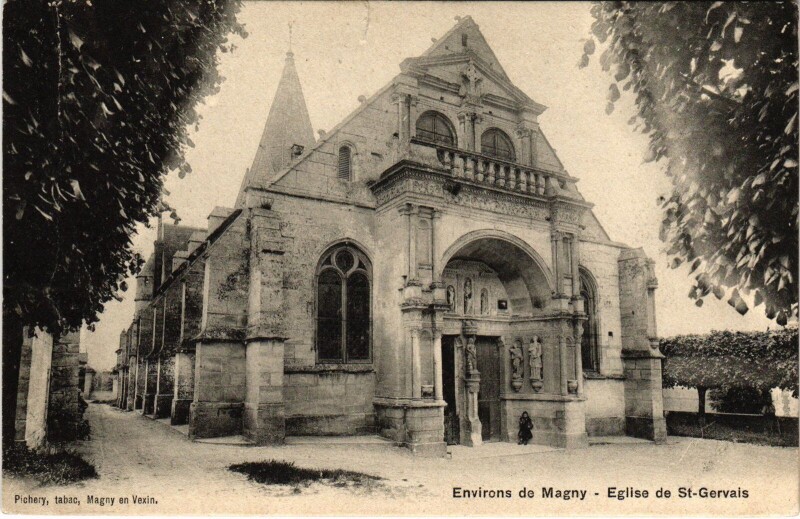 Carte postale ancienne Environs de Magny Eglise de Saint Gervais France à Saint-Gervais