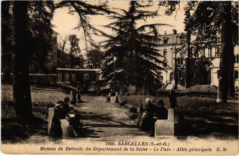 Carte postale ancienne Sarcelles Maison de Retraite du Departement France à Sarcelles