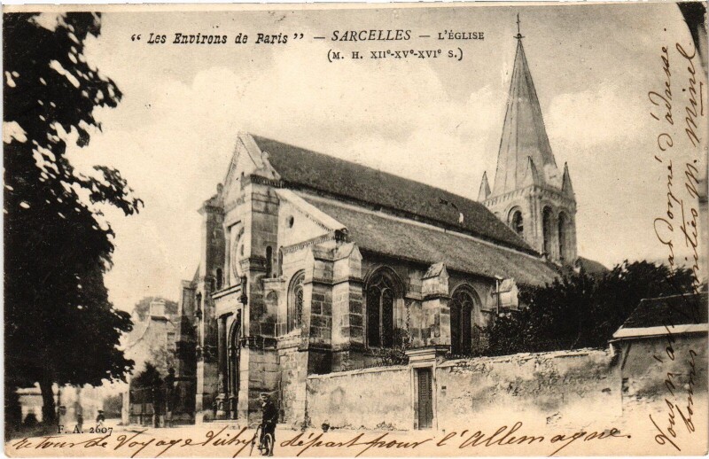 Carte postale ancienne Sarcelles L'Eglise France à Sarcelles